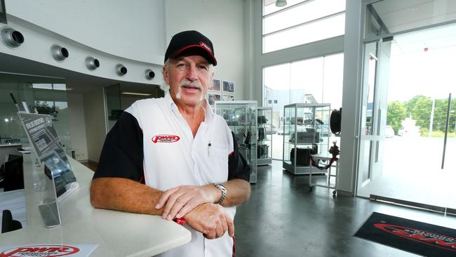 PWR boss Kees Weel with a cooling system at his /ASX-listed company PWR Performance Products at Ormeau, which makes cooling systems for NASCAR and V8 Supercar teams, is branching out into cooling systems for 4WD vehicles. Picture: Mike Batterham