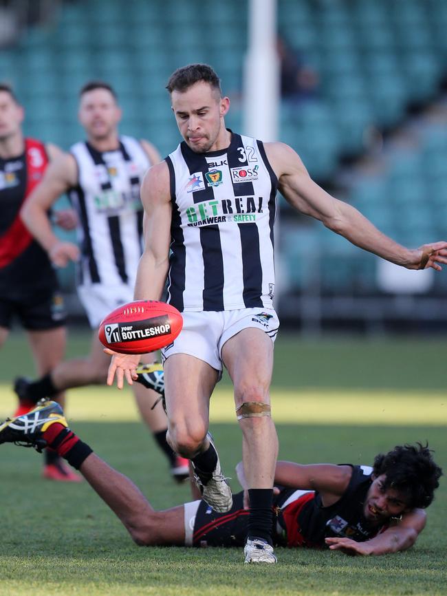 CAN’T CATCH ME ... Glenorchy’s Jaye Bowden finished 13 votes ahead of his nearest rival in the Alastair Lynch Medal count.