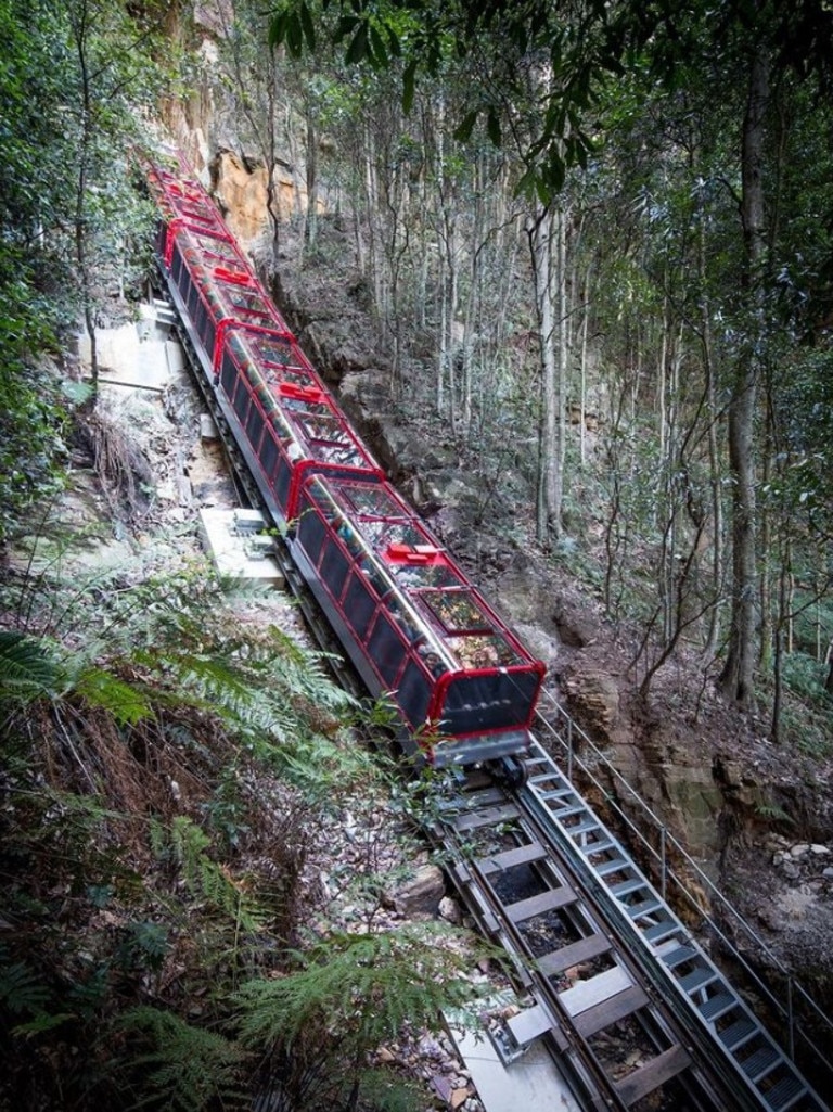 Scenic Railway is the steepest passenger railway in the world. Picture: Instagram / @scenicworld_aus