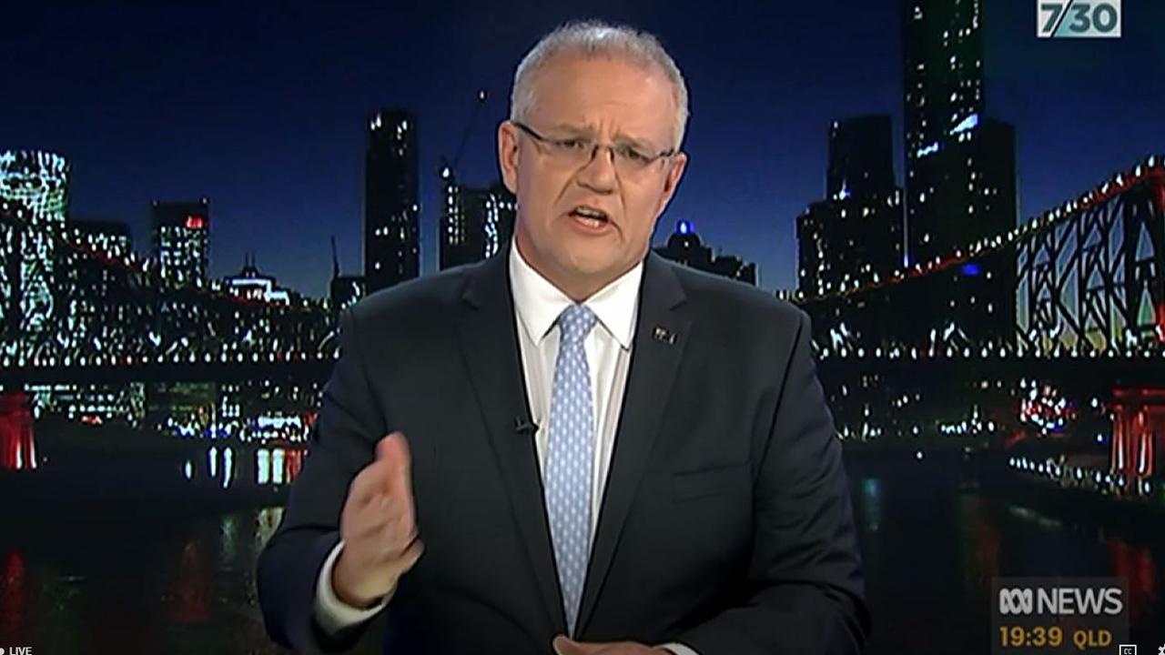 Scott Morrison told 7.30 host Leigh Sales he abstained from the gay marriage vote because he didn’t want to get in the way.