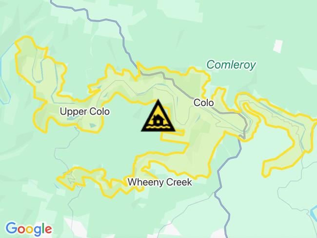 NSW floods: Suburbs at risk. Picture: Hazards Near Me NSW
