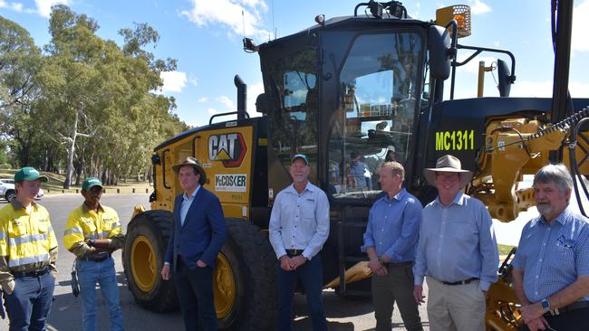 ROOKWOOD ANNOUNCEMENT: Former Natural Resources Minister Anthony Lynham, Rockhampton MP Barry O'Rourke, Sunwater's Michael Pittman and Capricorn Enterprise's Neil Lethlean, confirmed earlier this year that Gladstone-based McCosker Contracting, lead by Bob McCosker, would co-build Rookwood Weir.