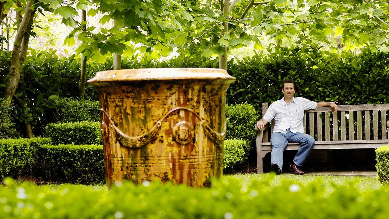 Garden Designer, peter fudge in one of the gardens he designed at Killara. Picture: John Appleyard