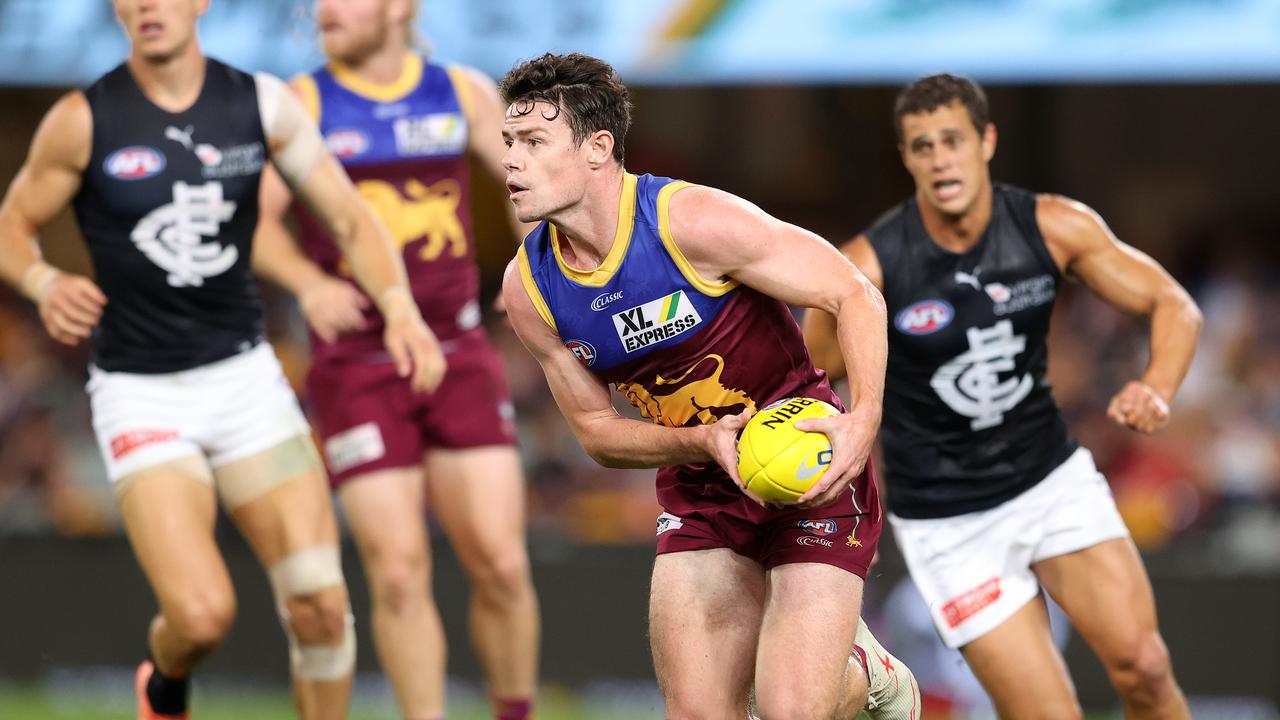 Lachie Neale has taken his game to another level since arriving in Brisbane at the end of 2018. Picture: Chris Hyde/Getty Images