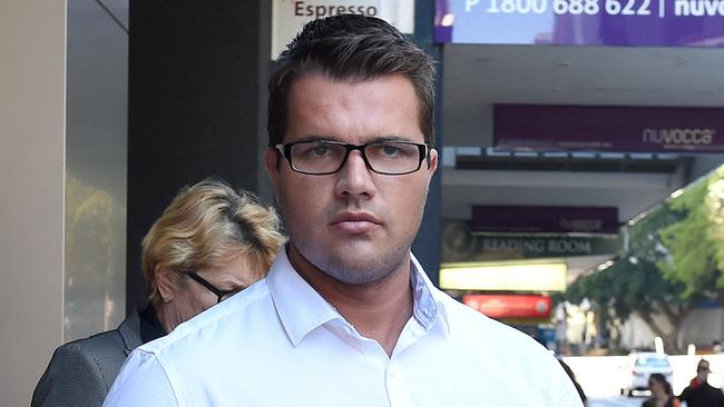 Gable Tostee outside the Supreme Court in Brisbane.(AAP Image/Dave Hunt).