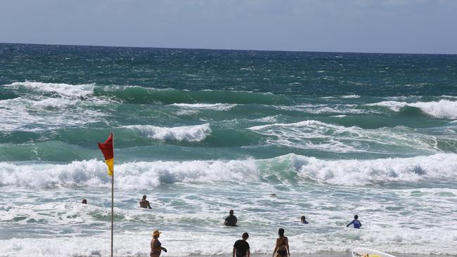 The wave zone near where construction of the jetty will start. Pic by David Clark