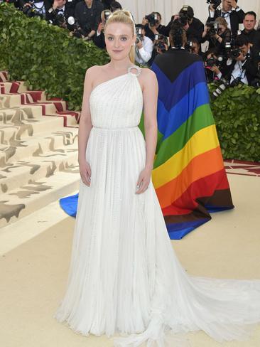 Dakota Fanning attends the 2018 Met Gala in New York City. Picture: AFP