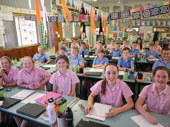 St Joseph's Catholic Primary School Gilgandra year five students. Photo: Supplied