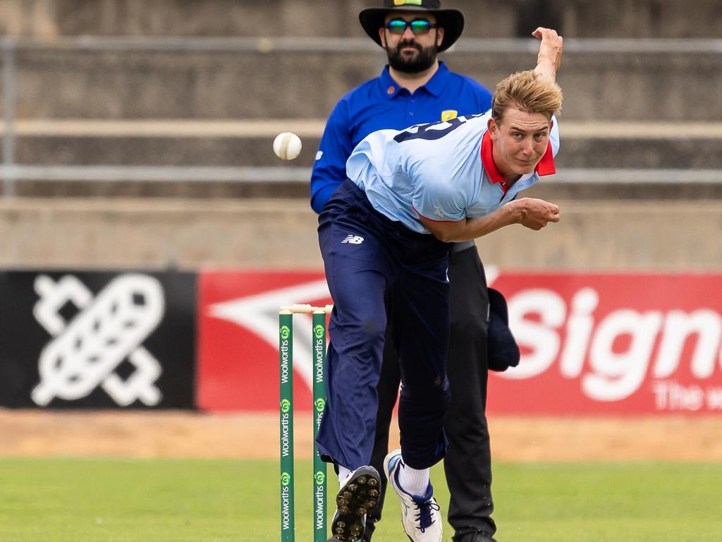 Charlie Anderson in action for NSW Metro. Picture: Cricket Australia