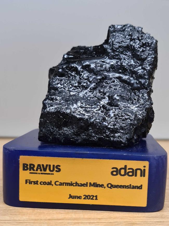 Up close ... Adani coal from the Carmichael mine.