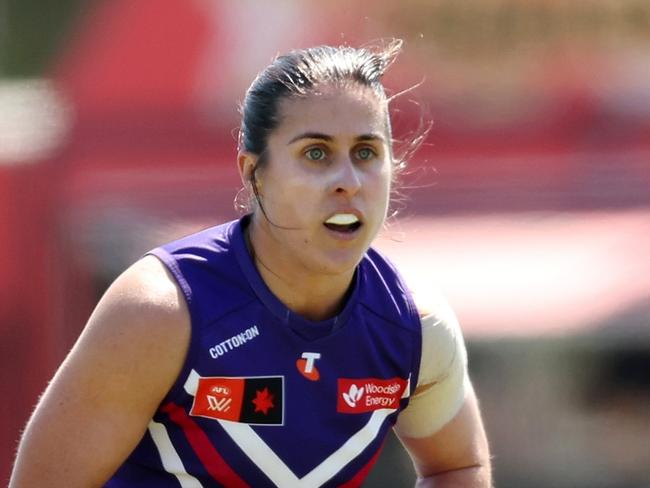 Gabby O'Sullivan copped a one-game ban. Picture: Will Russell/AFL Photos via Getty Images