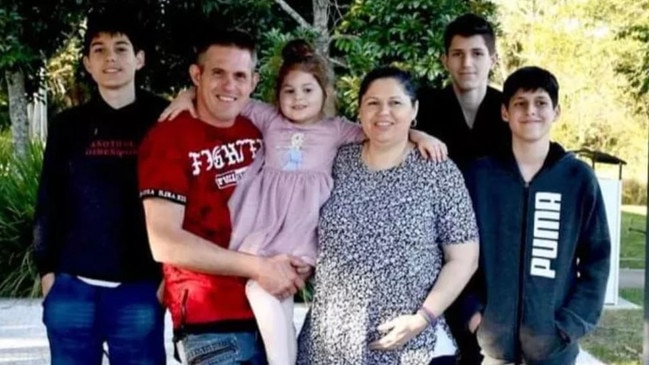 Richard Szeles with his family. Picture: Supplied