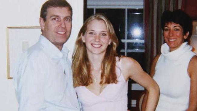 Prince Andrew and Virginia Giuffre with Ghislaine Maxwell.