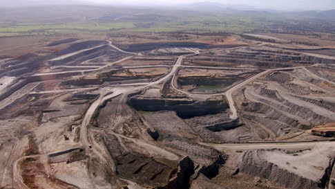 Mt Arthur thermal coal open-cut mine in Muswellbrook, in the Hunter Valley