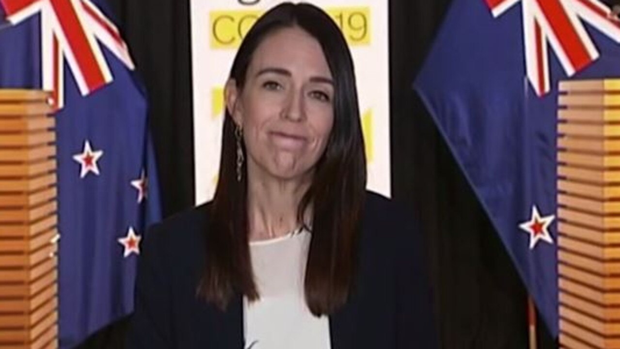 Ms Ardern appeared taken aback by the intrusive question. Picture: YouTube.