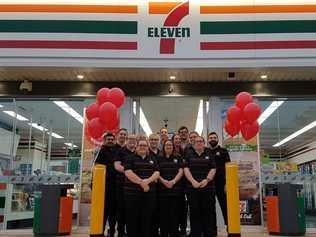 Left to right:Highfields 7-Eleven staff Aby Sam, Kellan Church, Lauren Page, Phil Brown, Amanda King, Daniel Power - Retail Business Manager, Corissa Hughes, Andrew Moore - Store Manager, Rheam Nendick, Pierre YousseffFront left to right:Rachel Harrison, Helen Phillips, Emily McVae. Picture: Contributed