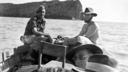 Jock McLaren (left) helmed a whaleboat called the Bastard and fought the Japanese behind enemy lines in World War II.