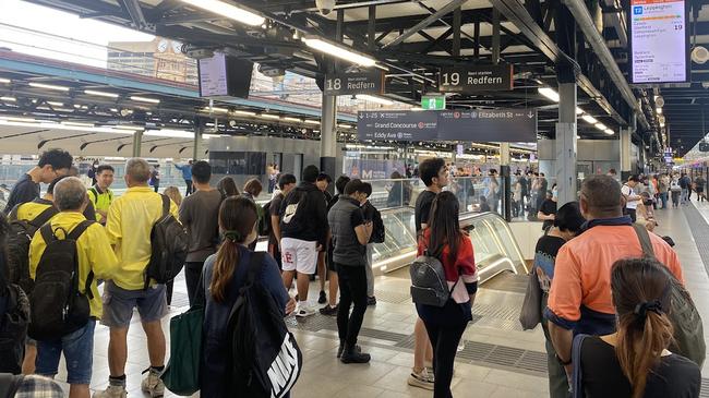 Trains from Central out to western Sydney have been delayed on Saturday due to urgent track repairs. Picture: NCA NewsWire