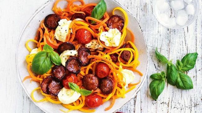 This speedy noodles with chorizo dish is a flavour bomb