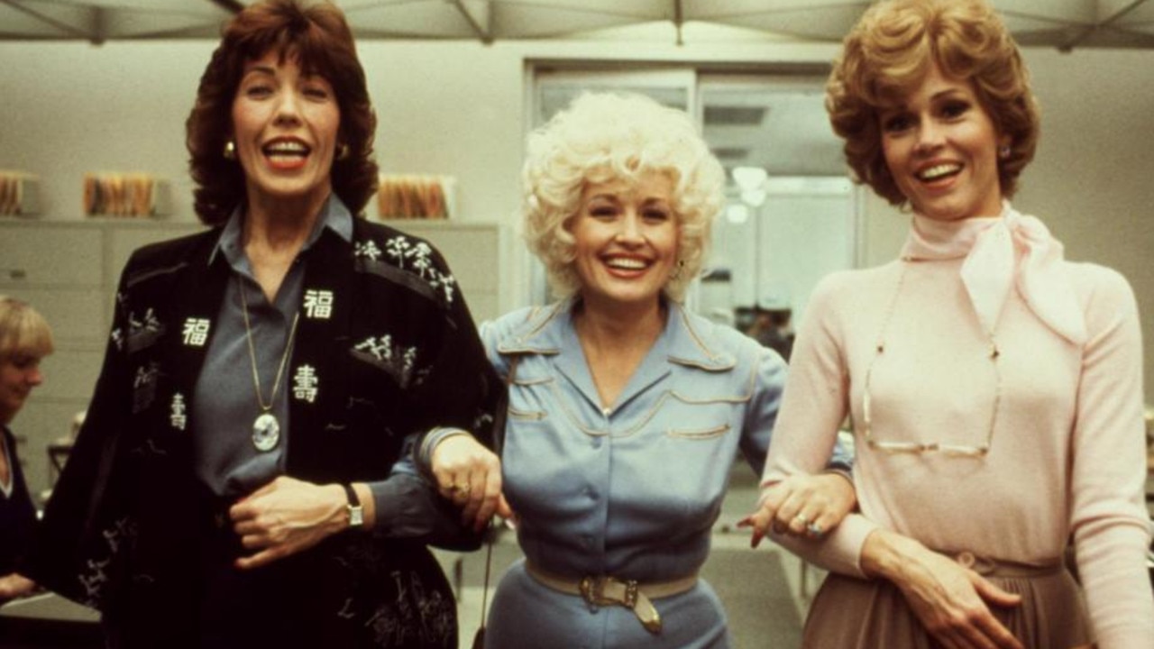 (From left) Lily Tomlin, Dolly Parton and Jane Fonda in the 1980 hit, 9 to 5.