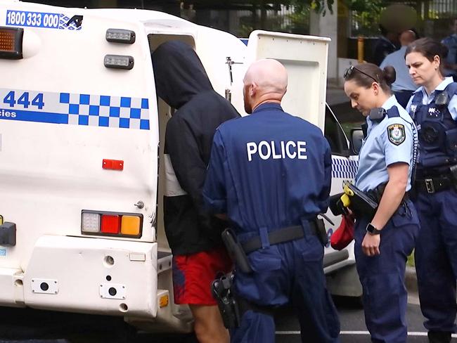 A juvenile is taken into custody in Castle St this morning.