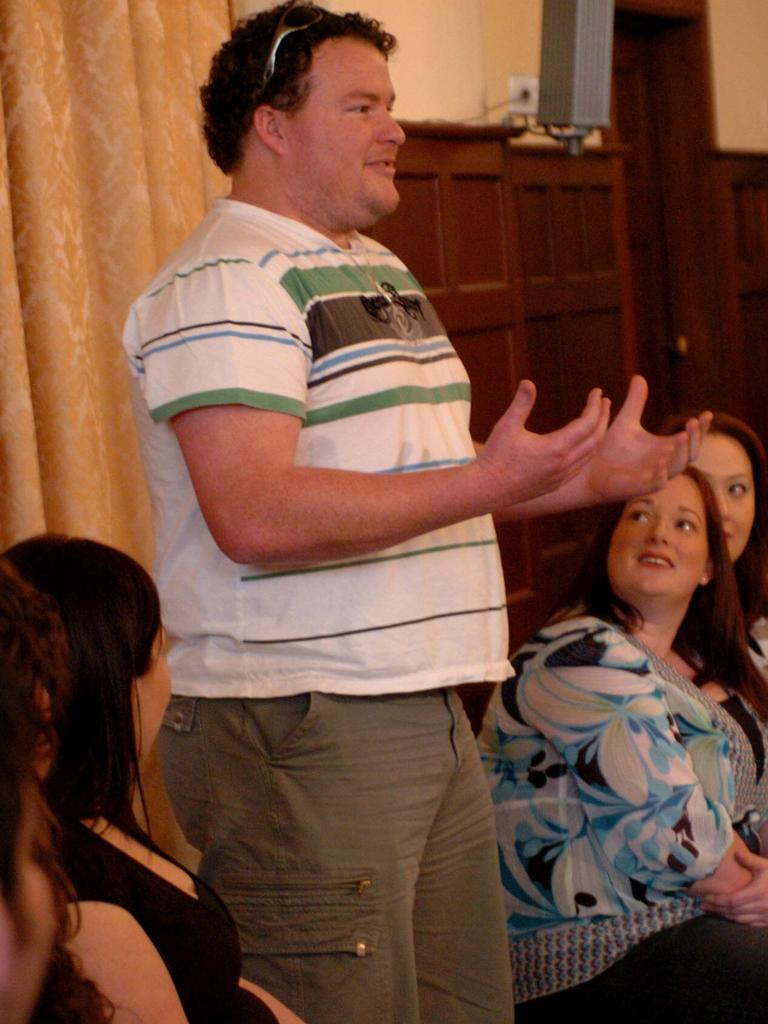 Cosi during auditions for The Biggest Loser in 2007. Picture: Supplied