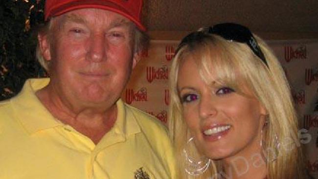 Donald Trump with Stormy Daniels, in 2006.