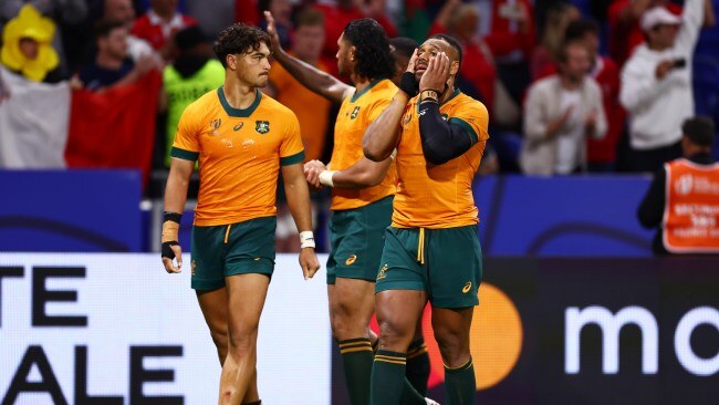 The Wallabies suffered their worst ever defeat in a World Cup to Wales on Monday. Picture: Chris Hyde/Getty Images