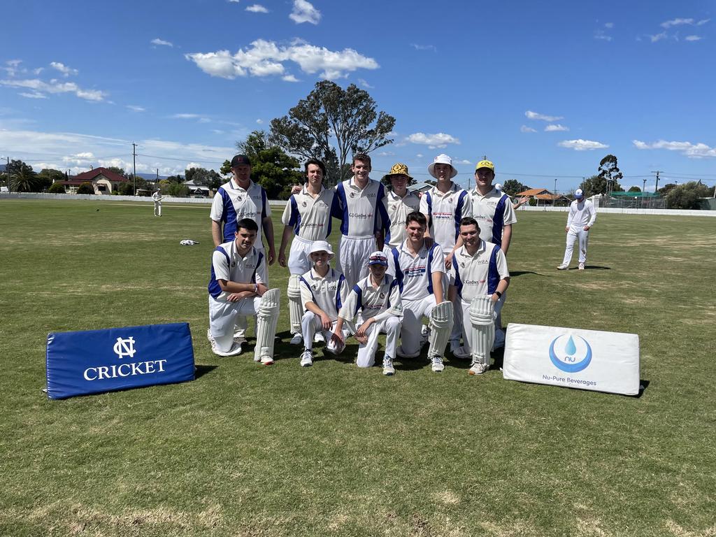 Members of the u21 Warwick Cricket Club at Slade Park (Photo: Graham Bourke)