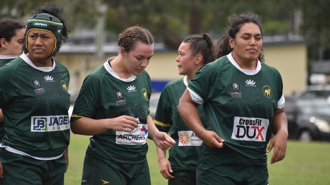 Premier Womens rugby between Wests and Norths. Saturday April 1, 2023. Picture: Nick Tucker.