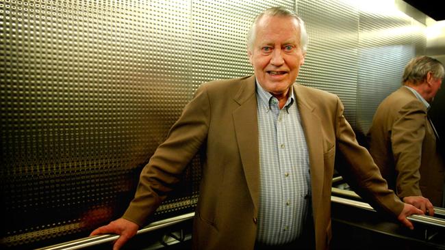 American billionaire philanthropist Chuck Feeney at the opening of Brisbane’s QUT Institute of Health and Biomedical Innovation in 2006.