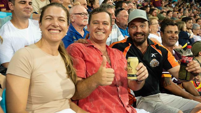 Fans swarmed to TIO Stadium for the blockbuster NRL match between Parramatta Eels and Brisbane Broncos. Pic: Pema Tamang Pakhrin