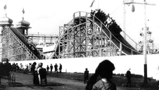 The Scenic Railway pictures in 1916. Picture: HWT Library.