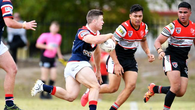 Aaron Payne Cup, Kirwan State High School Vs St Patrick's College in Townsville. St Pat's Ethan Cocco. Picture: Alix Sweeney