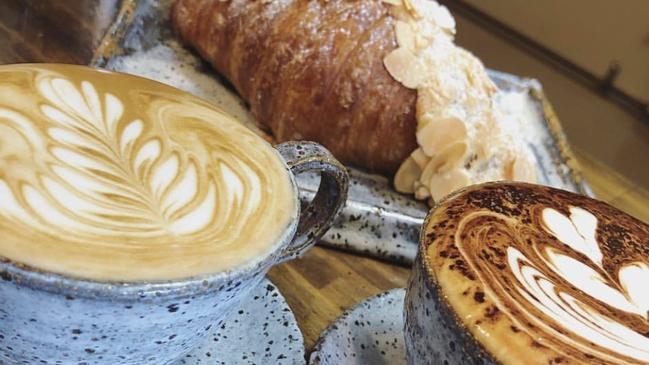 Fine coffee and a sweet treat at Millers Espresso, Mudgeeraba