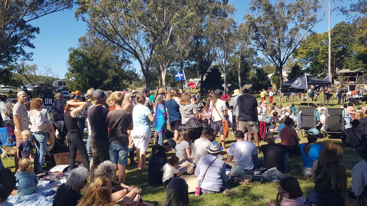 Rally against lockdown, Gympie Lake Alford July 24, 2021
