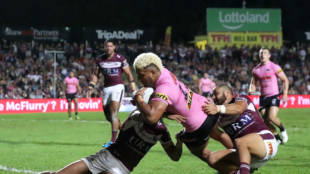 Viliame Kikau scored the third double of his career on Thursday night.