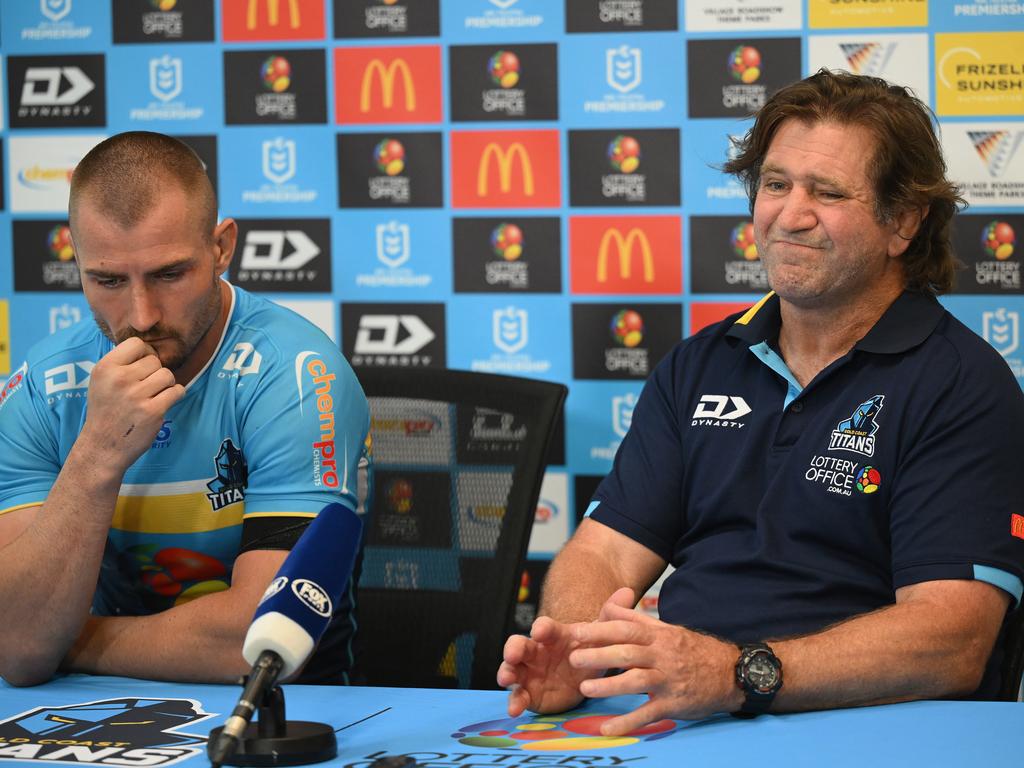 Des Hasler expressed his displeasure with the refereeing performance post-game. Picture: NRL Photos