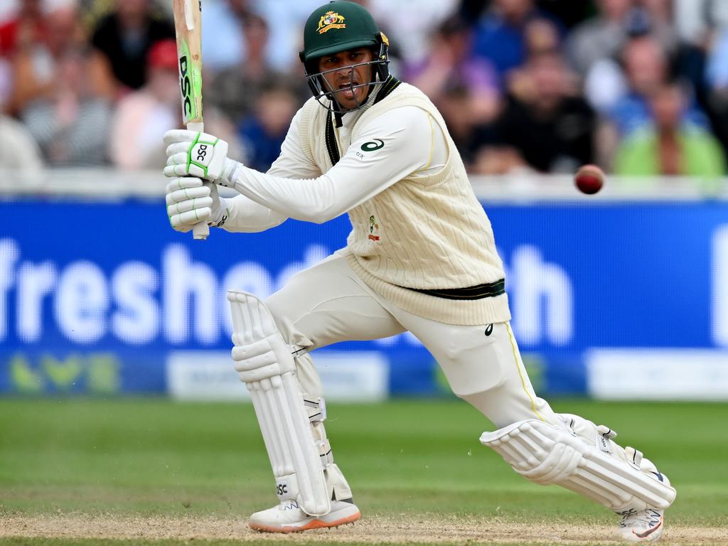 Usman Khawaja batted on all five days of the Test. Picture: Shaun Botterill/Getty Images