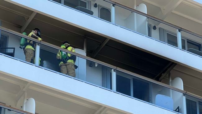 cruise ship sydney fire