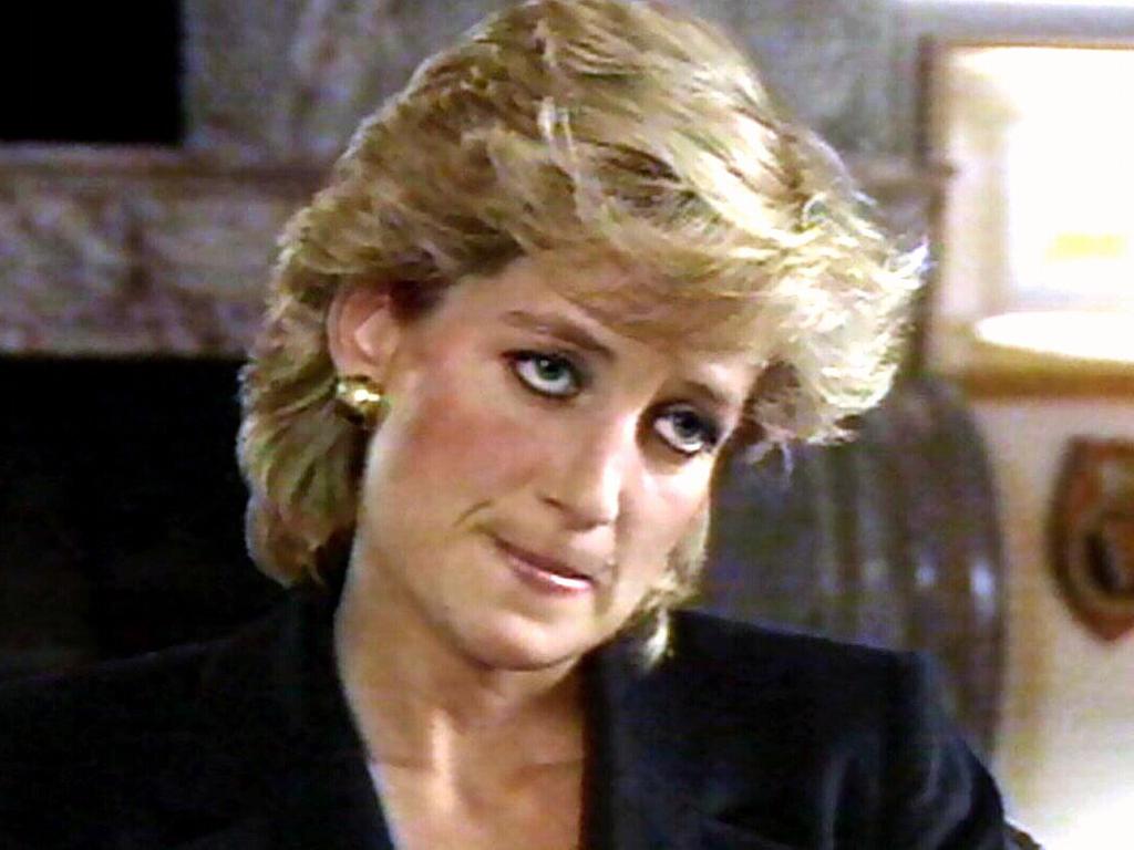 Diana during her infamous BBC interview in 1995. Picture: Supplied