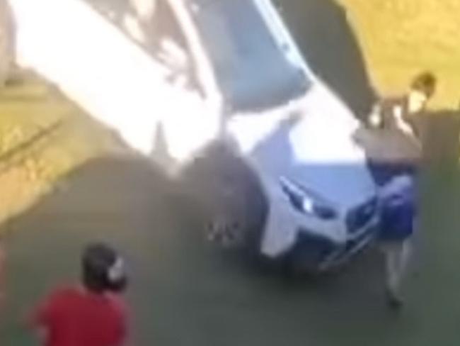 A Bundaberg teen has been hit by a car out front of a busy shopping centre.