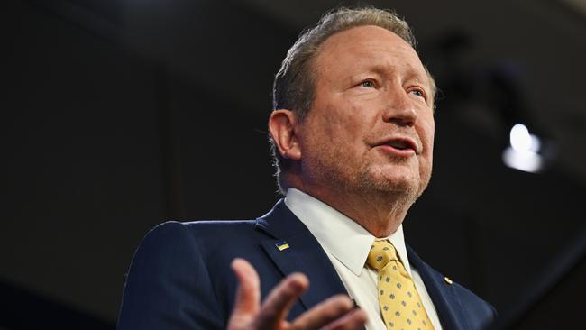 Fortescue executive chairman Andrew Forrest. Picture: Martin Ollman