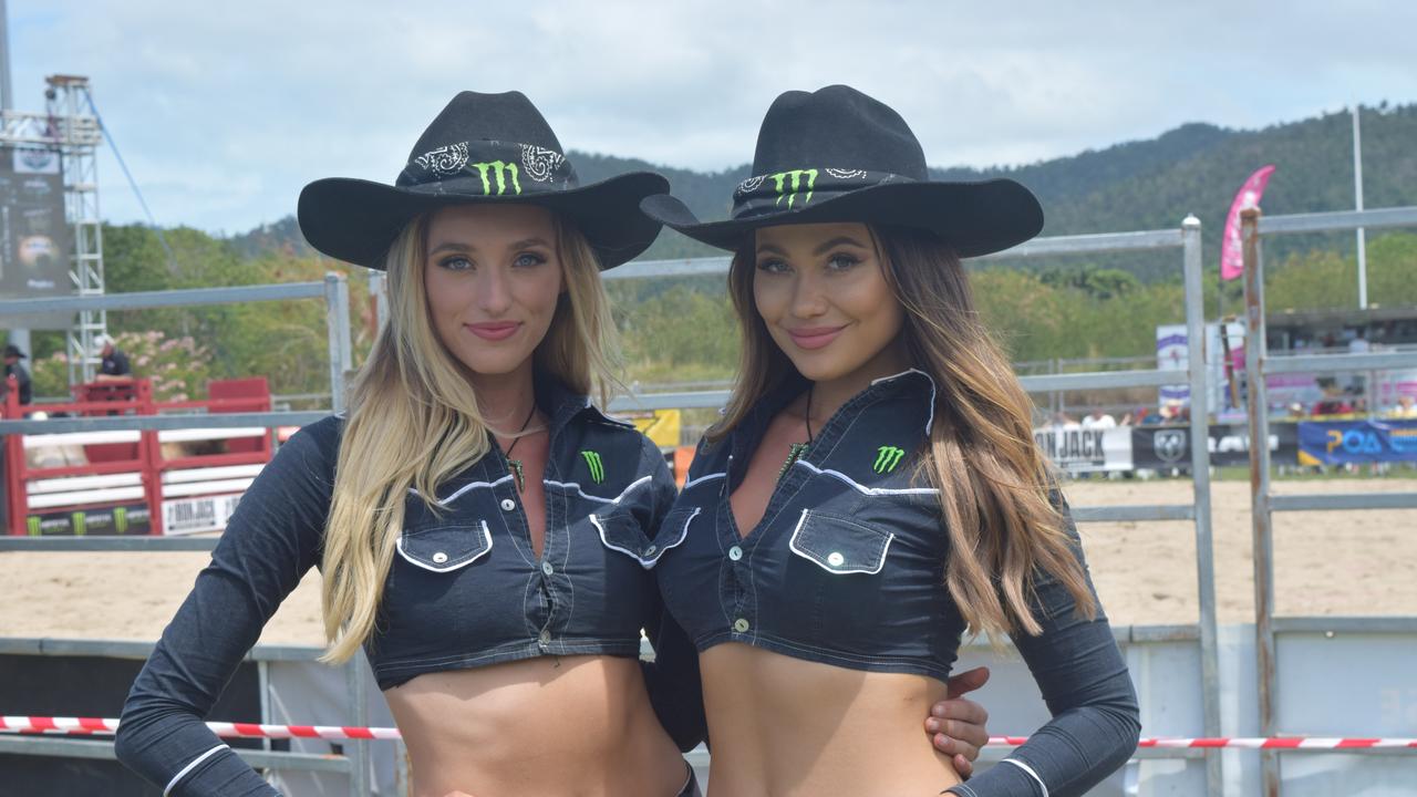 Megan Hall and Ariana Deeley at the PBR Airlie Beach Invitational. Picture: Laura Thomas