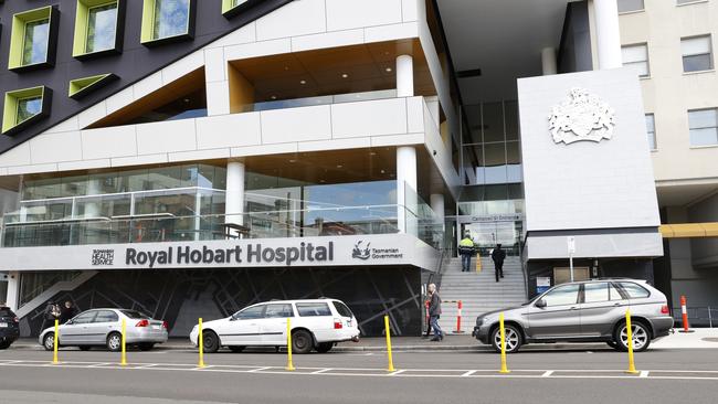 Campbell Street entrance to the Royal Hobart Hospital.