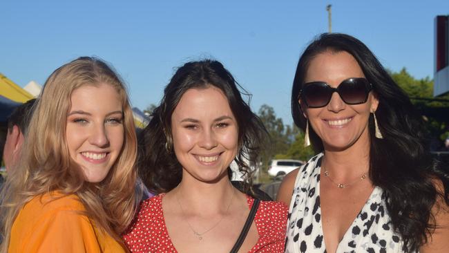 Brooke Alford, Tash Chandler and Yolanda Antonacci enjoying a day out at the Gympie races. Photos: Josh Preston