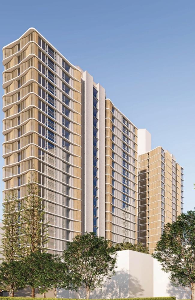 The two buildings will replace a single-tower project previously approved by the Planning and Environment Court. Picture: Supplied