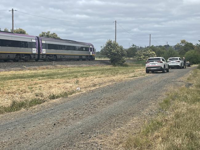 The Gippsland train lines have come to a halt after a person was hit by the train in Morwell and died on Thursday morning. Picture: Jack Colantuono