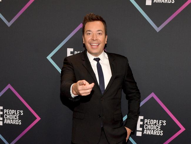 Jimmy Fallon is famed for his quirky interviewing style. Picture: Getty Images.