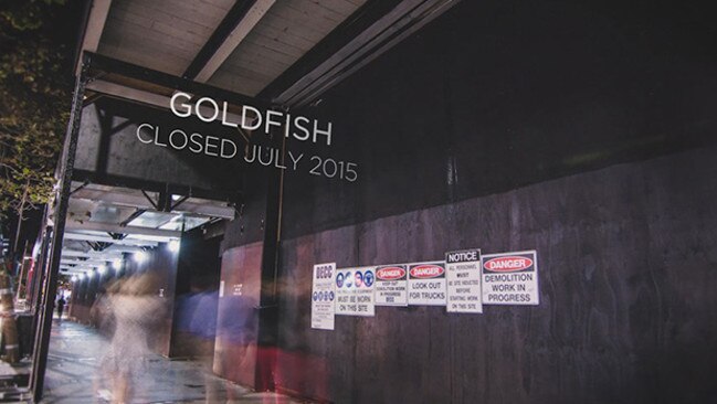 Goldfish Bar was another casualty in Darlinghurst Rd.